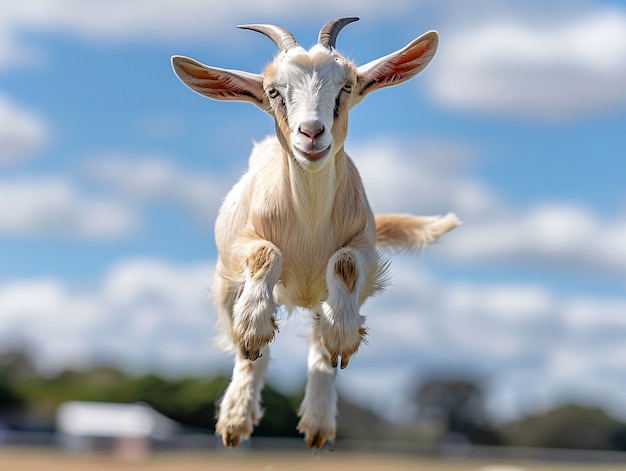 Free photo photorealistic goat in nature