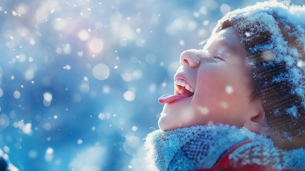 Foto gratuita scena di felicità fotorealista con un bambino felice