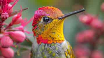 Free photo photorealistic hummingbird outdoors in nature