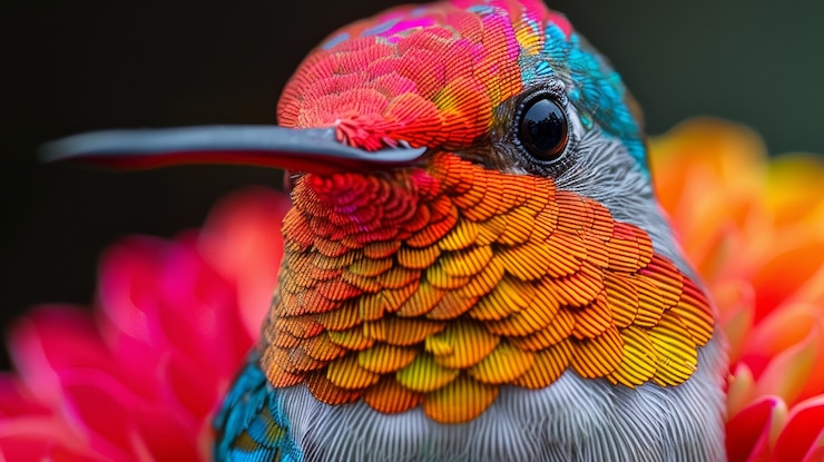 Free Photo photorealistic hummingbird outdoors in nature