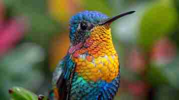 Free photo photorealistic hummingbird outdoors in nature