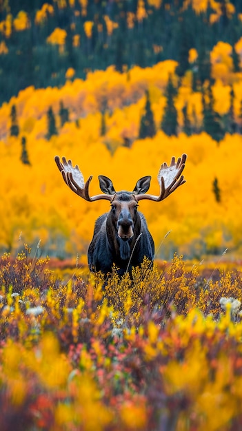 Бесплатное фото Фотореалистичный лос в дикой природе
