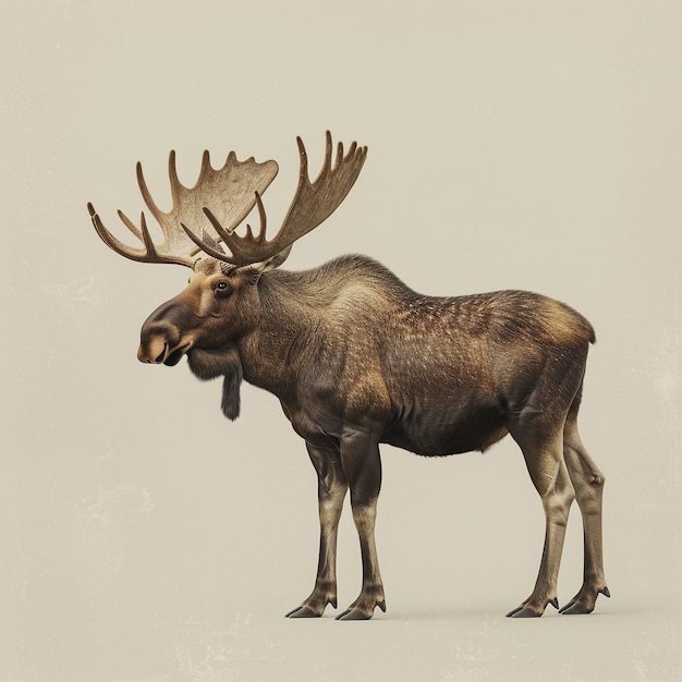 Free photo photorealistic moose in studio