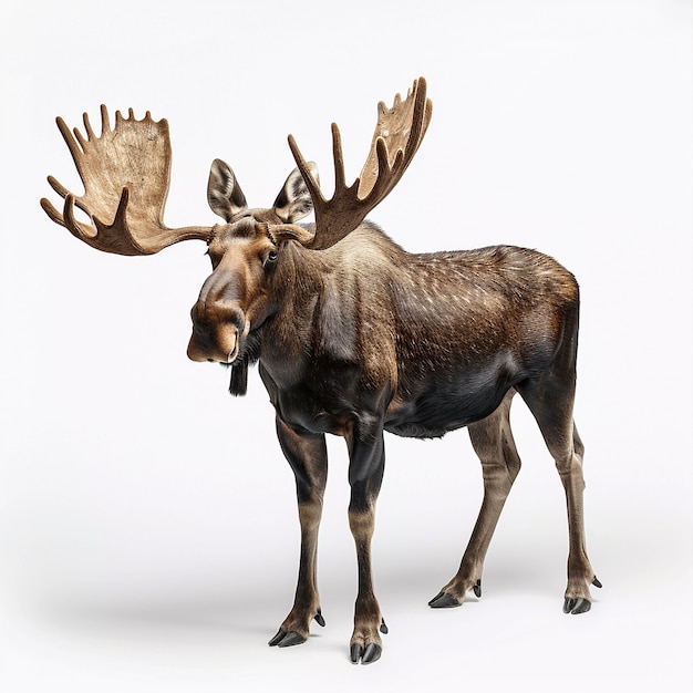 Free photo photorealistic moose in studio