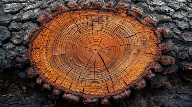 無料写真 木材のログのフォトリアリズムな視点