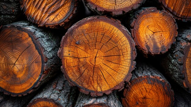 木材のログのフォトリアリズムな視点