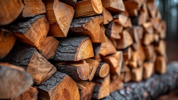 Free photo photorealistic perspective of wood logs