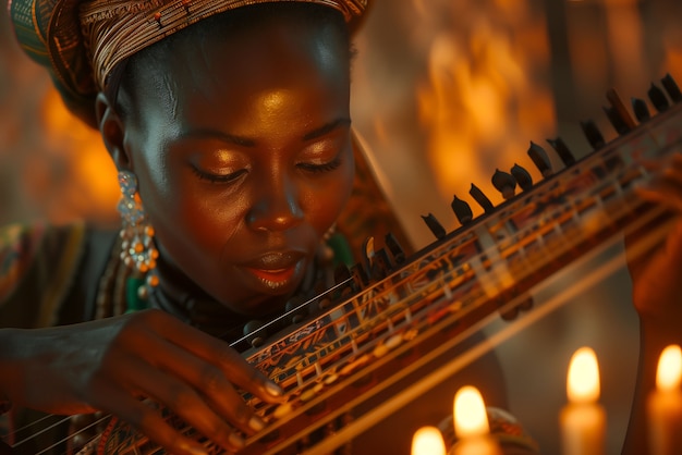 Фотореалистичный портрет африканской женщины