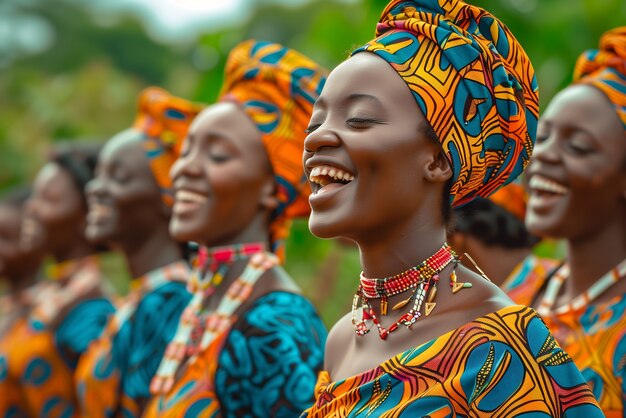 Фотореалистичный портрет африканских женщин