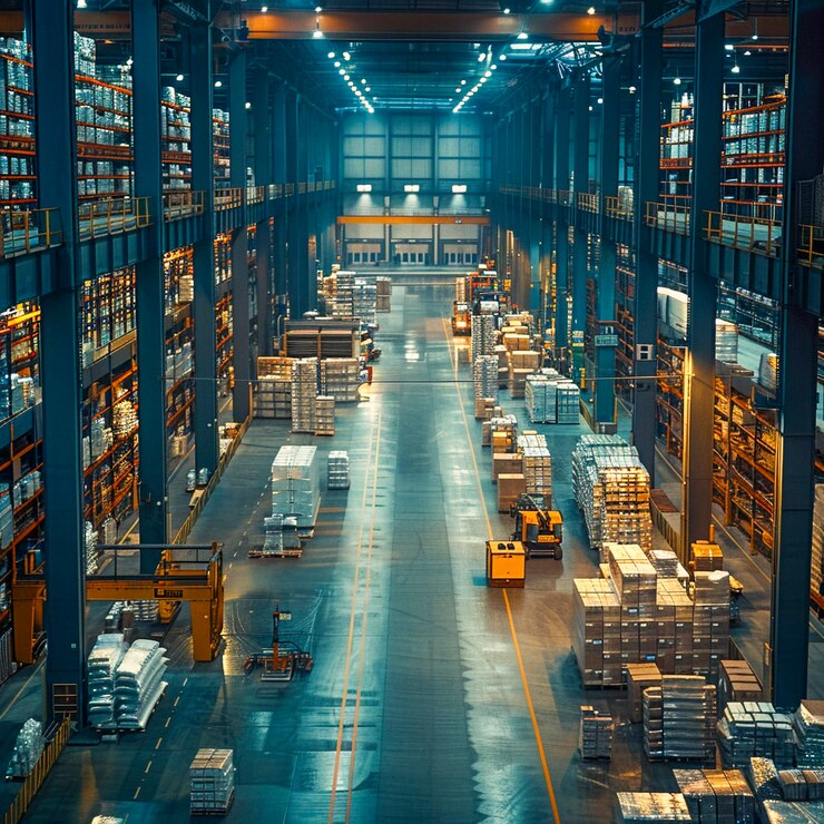 Free Photo photorealistic scene with warehouse logistics operations