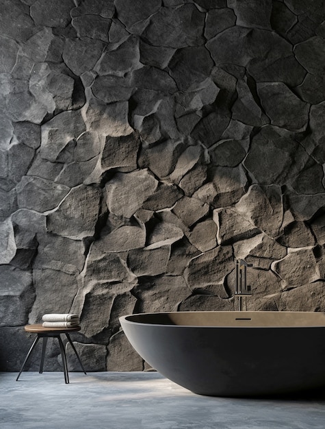 Бесплатное фото Фотореалистичная поверхность каменной стены, используемая в дизайне интерьера