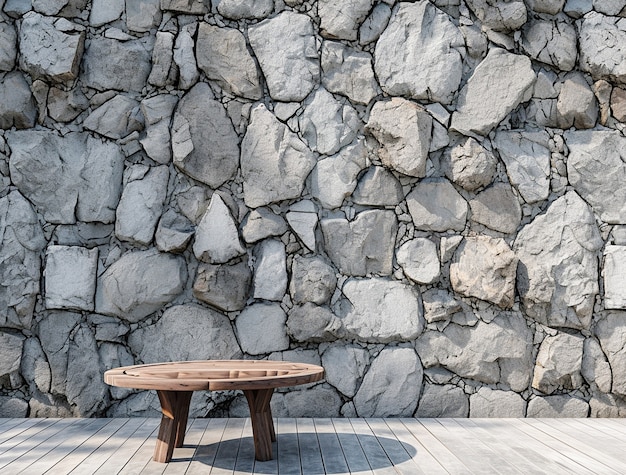 photorealistic stone wall surface