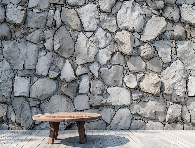 Photorealistic stone wall surface