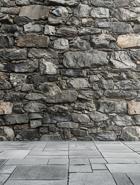 Free photo photorealistic stone wall surface