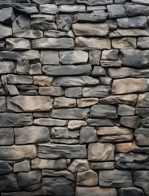 Free photo photorealistic stone wall surface