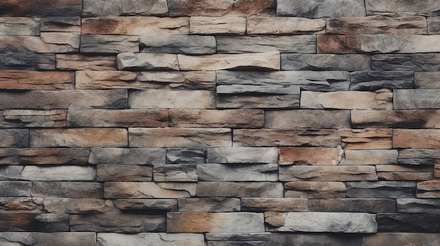 Photorealistic stone wall surface