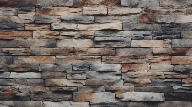 Photorealistic stone wall surface