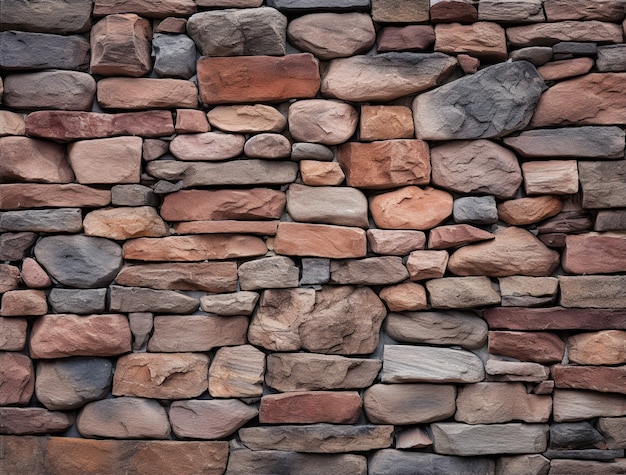 Free photo photorealistic stone wall surface