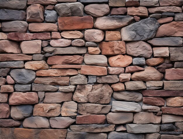 Photorealistic stone wall surface