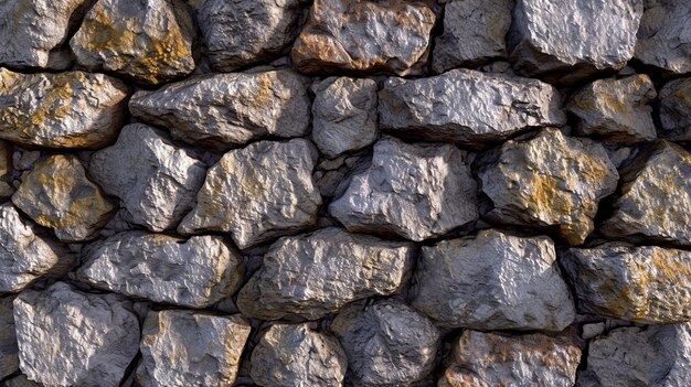 Photorealistic stone wall surface