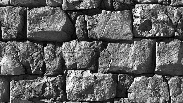 Photorealistic stone wall surface