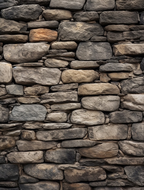 Free photo photorealistic stone wall surface