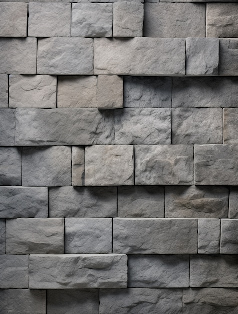 Photorealistic stone wall surface