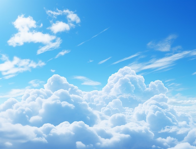 Free photo photorealistic style clouds