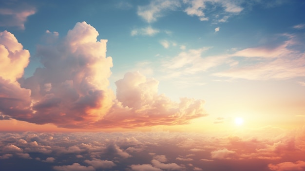 Free photo photorealistic style clouds