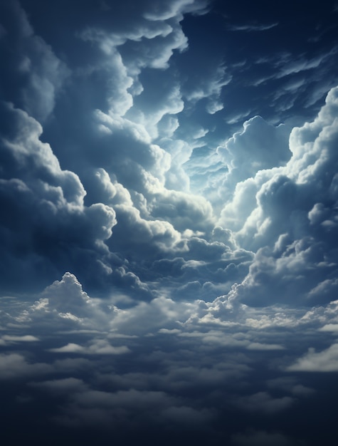 Free photo photorealistic style clouds