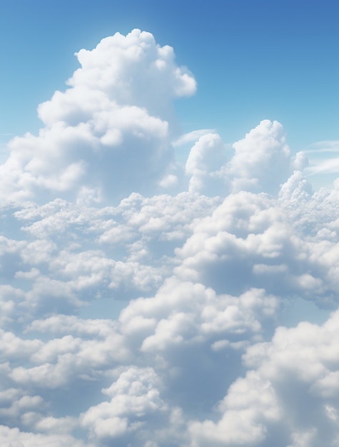 Free photo photorealistic style clouds