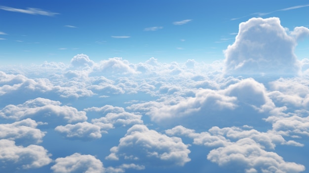 Foto gratuita nuvole in stile fotorealistico