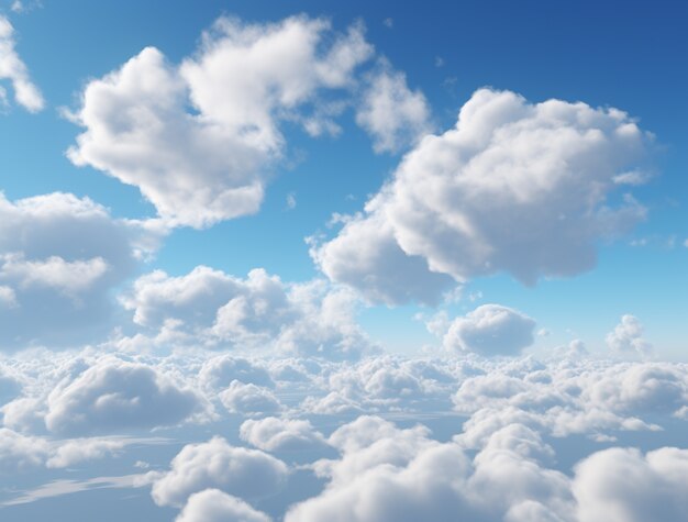 Photorealistic style clouds