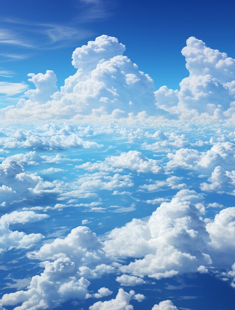 Photorealistic style clouds