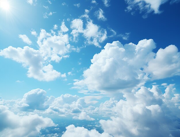 Photorealistic style clouds