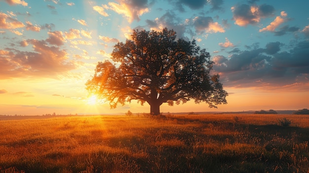 무료 사진 photorealistic tree with branches and trunk outside in nature