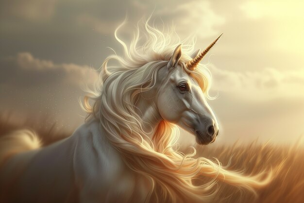 Free photo photorealistic unicorn creature