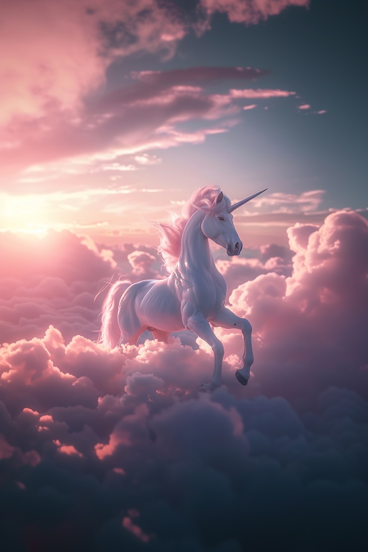 Free Photo photorealistic unicorn creature