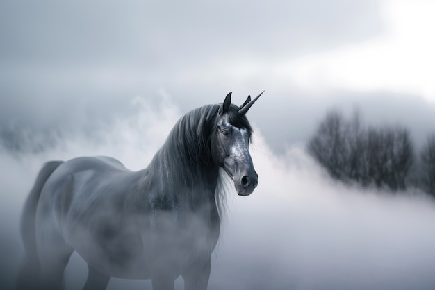 Free photo photorealistic unicorn creature