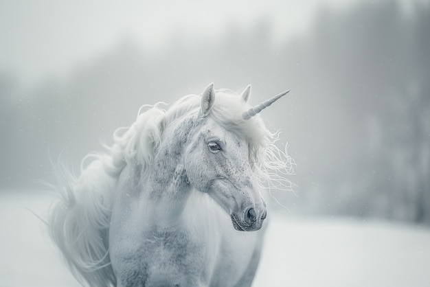 Free photo photorealistic unicorn creature