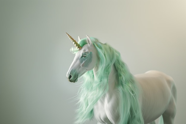 Free photo photorealistic unicorn creature