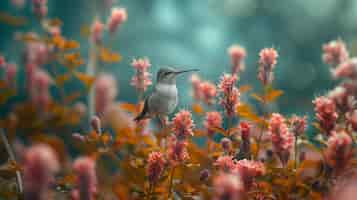 Free photo photorealistic view of beautiful hummingbird in its natural habitat