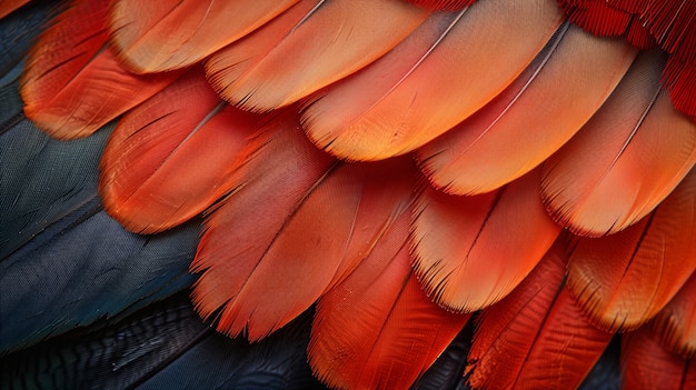 Foto gratuita vista fotorealista delle colorate piume di gallo