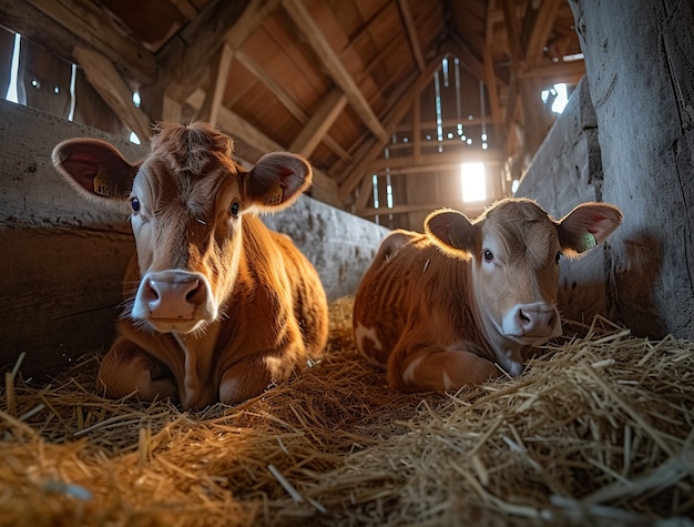 Free photo photorealistic view of cow at the barn