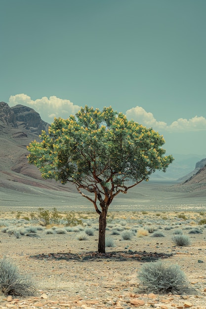 Бесплатное фото Фотореалистичный вид дерева в природе с ветвями и стволом