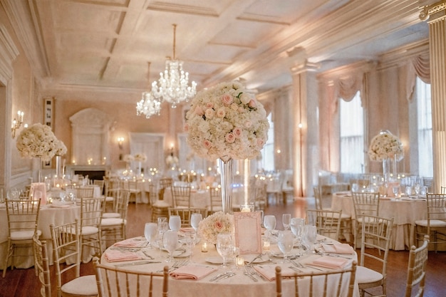 Foto gratuita photorealistic wedding venue with intricate decor and ornaments