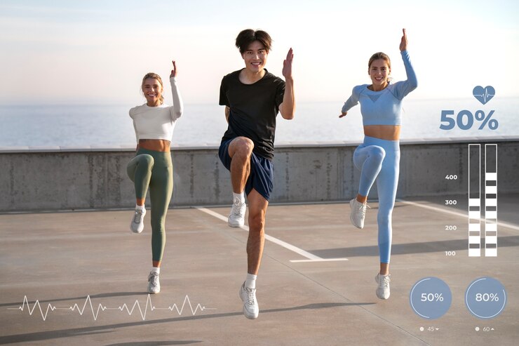 Physical activity stats around person