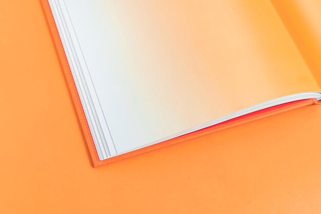 Physical paper book over background closeup