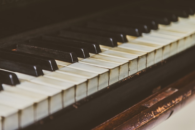 Foto gratuita chiave di pianoforte