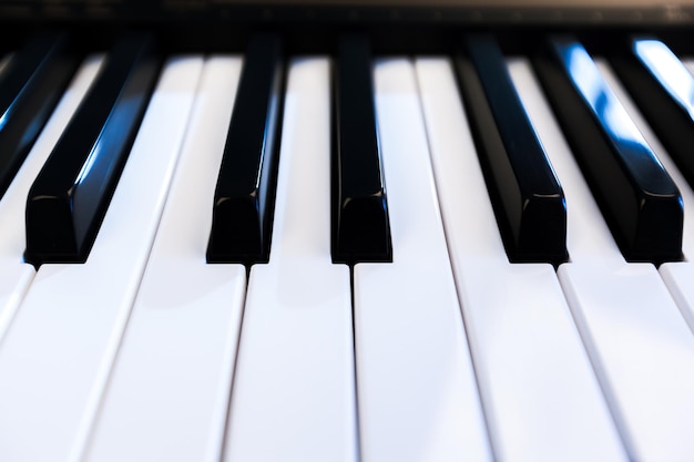 Piano and piano keyboard